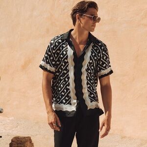 Runaway the Label Cooper Black & White Shirt